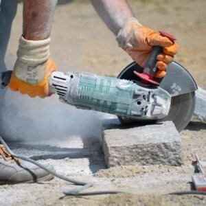 cutting granite stones, bending, work, granite, stones, separate, tool, construction work, diy, angle grinder, machine, energy, dust, granite stone, handyman, to cut, flexing, flex work, power, work, work, work, work, work